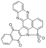 [1,2]benzisothiazolo[2,3,4-lma]benzo[h]quinoxalino[2,3-c]carbazole-11,16-dione 9,9-dioxide Struktur