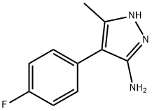 4-(4-Fluoro-phenyl)-5-methyl-2H-pyrazol-3-ylamine Struktur