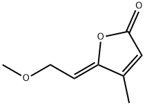 2(5H)-Furanone, 5-(2-methoxyethylidene)-4-methyl-, (5Z)- (9CI) Struktur