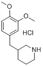 3-(3,4-DIMETHOXY-BENZYL)-PIPERIDINE HYDROCHLORIDE Struktur