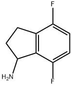 4,7-DIFLUORO-INDAN-1-YLAMINE Struktur