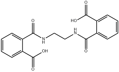 2,2'-[1,2-ethanediylbis(iminocarbonyl)]bisbenzoic acid Struktur