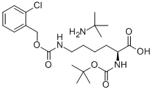 BOC-LYS(2-CHLORO-Z)-OH T-BUTYLAMINE Struktur