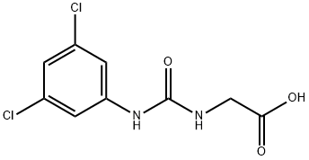 N-[[(3,5-dichlorophenyl)amino]carbonyl]glycine Struktur