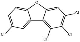 1,2,3,8-TETRACHLORODIBENZOFURAN Struktur