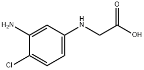 N-(3-amino-4-chlorophenyl)glycine Struktur