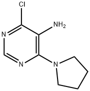 4-CHLORO-6-PYRROLIDIN-1-YL-PYRIMIDIN-5-YLAMINE Struktur