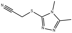 Acetonitrile, [(4,5-dimethyl-4H-1,2,4-triazol-3-yl)thio]- (9CI) Struktur