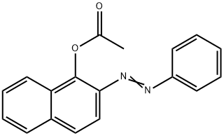 2-(Phenylazo)-1-naphthalenol acetate Struktur