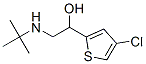 2-tert-Butylamino-1-(4-chloro-2-thienyl)ethanol Struktur