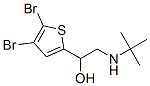 2-tert-Butylamino-1-(4,5-dibromo-2-thienyl)ethanol Struktur