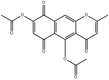 5,8-Bis(acetyloxy)-2-methyl-4H-naphtho[2,3-b]pyran-4,6,9-trione Struktur