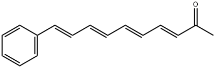 (3E,5E,7E,9E)-10-Phenyl-3,5,7,9-decatetren-2-one Struktur