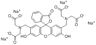 BIS[N,N-BIS(CARBOXYMETHYL)AMINOMETHYL]FLUORESCEIN TETRASODIUM SALT Struktur