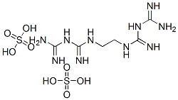 3,8-diimino-2,4,7,9-tetraazadecanediamidine disulphate Struktur