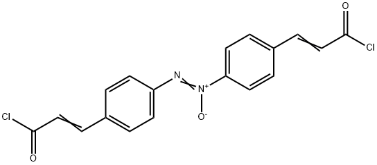 Azoxybenzene-4,4'-bis(propenoic acid chloride) Struktur