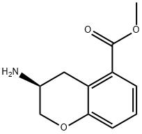 2H-1-Benzopyran-5-carboxylicacid,3-amino-3,4-dihydro-,methylester,(3S)-(9CI) Struktur