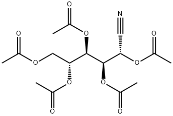 D-Glucononitrile, 2,3,4,5,6-pentaacetate Struktur