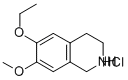 6-Ethoxy-7-methoxy-1,2,3,4-tetrahydroisoquinoline hydrochloride Struktur