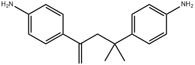 2,4-Bis(p-aminophenyl)-4-methyl-1-pentene Struktur