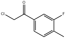 Ethanone, 2-chloro-1-(3-fluoro-4-methylphenyl)- (9CI) Struktur