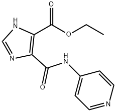 1H-Imidazole-4-carboxylicacid,5-[(4-pyridinylamino)carbonyl]-,ethylester Struktur