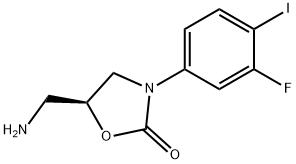 2-Oxazolidinone, 5-(aMinoMethyl)-3-(3-fluoro-4-iodophenyl)-, (5S)- Struktur