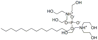 1-テトラデカノール二水素ホスファート?2(2,2′,2′′-ニトリロトリスエタノール) 化學(xué)構(gòu)造式