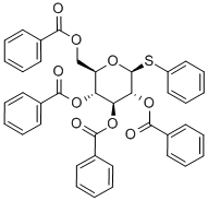 .beta.-D-Glucopyranoside, phenyl 1-thio-, tetrabenzoate Struktur