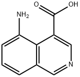 4-Isoquinolinecarboxylicacid,5-amino-(9CI) Struktur