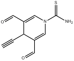 1(4H)-Pyridinecarbothioamide,  4-ethynyl-3,5-diformyl- Struktur