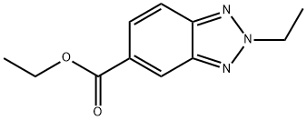 2H-Benzotriazole-5-carboxylicacid,2-ethyl-,ethylester(9CI) Struktur