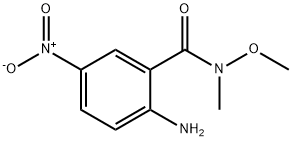 2-Amino-N-methoxy-N-methyl-5-nitrobenzamide Struktur