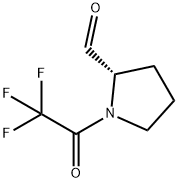 2-Pyrrolidinecarboxaldehyde, 1-(trifluoroacetyl)-, (2S)- (9CI) Struktur