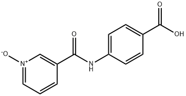 3-[(4-Carboxyphenyl)carbamoyl]pyridine 1-oxide Struktur