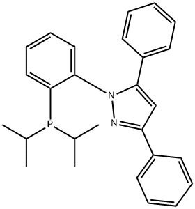 1-[2-[BIS(ISOPROPYL)PHOSPHINO]PHENYL]-3,5-DIPHENYL-1H-PYRAZOLE Struktur