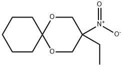 3-Ethyl-3-nitro-1,5-dioxaspiro[5.5]undecane Struktur