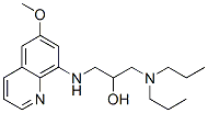 1-(dipropylamino)-3-[(6-methoxyquinolin-8-yl)amino]propan-2-ol Struktur