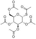 1-Thio-alpha-D-glucopyranose pentaacetate Struktur