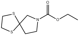 1,4-DITHIA-7-AZA-SPIRO[4.4]NONANE-7-CARBOXYLIC ACID ETHYL ESTER Struktur