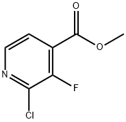 METHYL 2-CHLORO-3-FLUORO-4-PYRIDINECARBOXYLATE Struktur