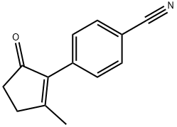 Benzonitrile, 4-(2-methyl-5-oxo-1-cyclopenten-1-yl)- (9CI) Struktur