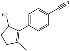 Benzonitrile, 4-(5-hydroxy-2-methyl-1-cyclopenten-1-yl)- (9CI) Struktur