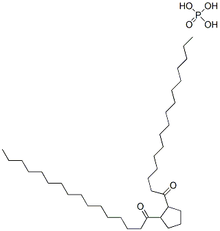 1,2-dipalmitoyl cyclopentanophosphoric acid Struktur