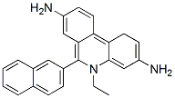 5-ethyl-6-naphthalen-2-yl-phenanthridine-3,8-diamine Struktur