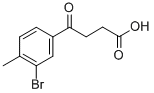 4-(3-BROMO-4-METHYLPHENYL)-4-OXOBUTYRIC ACID Struktur