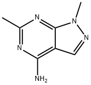 1,6-Dimethyl-1H-pyrazolo[3,4-d]pyrimidin-4-amine Struktur