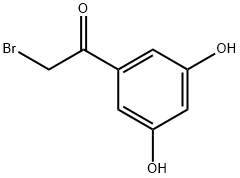 2-BROMO-1-(3,5-DIHYDROXYPHENYL)ETHANONE Struktur