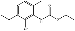 propan-2-yl N-(2-hydroxy-6-methyl-3-propan-2-yl-phenyl)carbamate Struktur