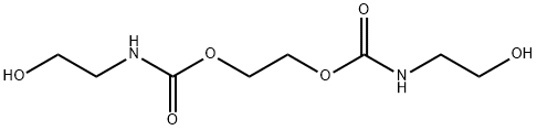 2-(2-hydroxyethylcarbamoyloxy)ethyl N-(2-hydroxyethyl)carbamate Struktur